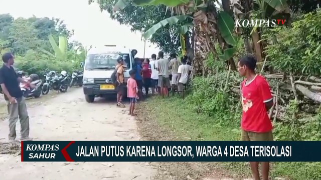 Jalan Putus Karena Longsor, Warga 4 Desa DI Timor Tengah Utara NTT Terisolasi