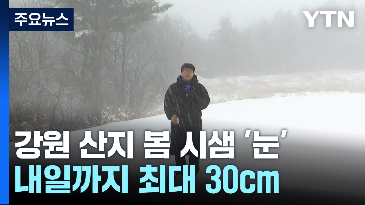 강원 산지 다시 겨울로...산불 걱정 덜었지만, 폭설 피해 우려 / YTN