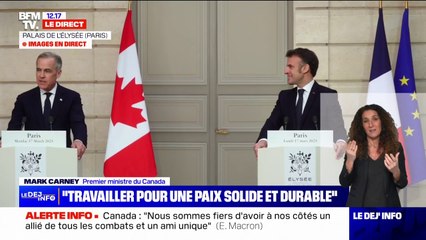 Mark Carney, Premier ministre du Canada: "Cette visite (en France) est un symbole de notre histoire en commun"