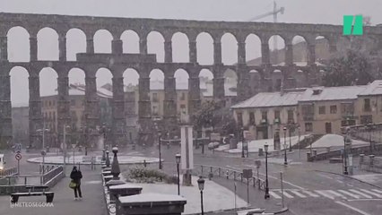 Las impresionantes imágenes de la nevada que ha vivido Segovia este marzo