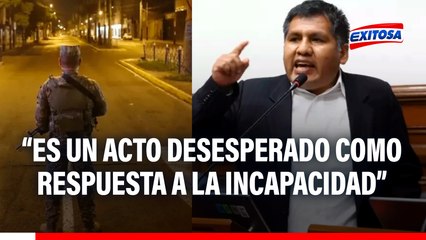 Jaime Quito afirma que declaratoria de emergencia es un acto desesperado del Ejecutivo: "No hay plan"