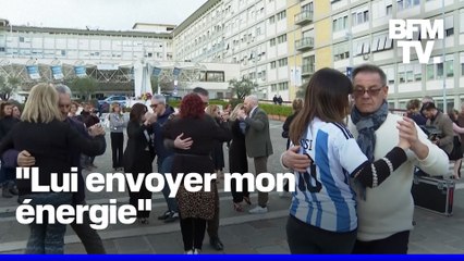 Rome: des danseurs de tango se réunissent en l’honneur du pape devant l’hôpital où il est soigné