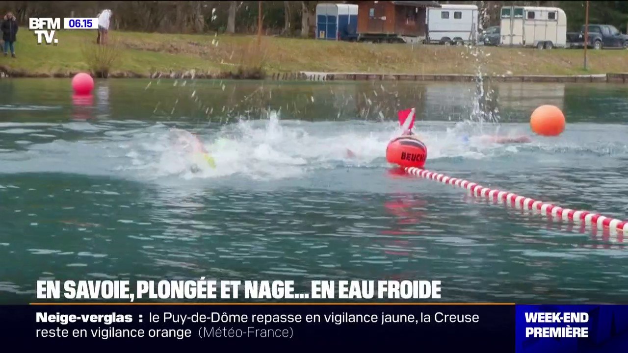 La Haute-Savoie accueille la deuxième édition d'un défi givré: les championnats du monde de nage en eau glacée