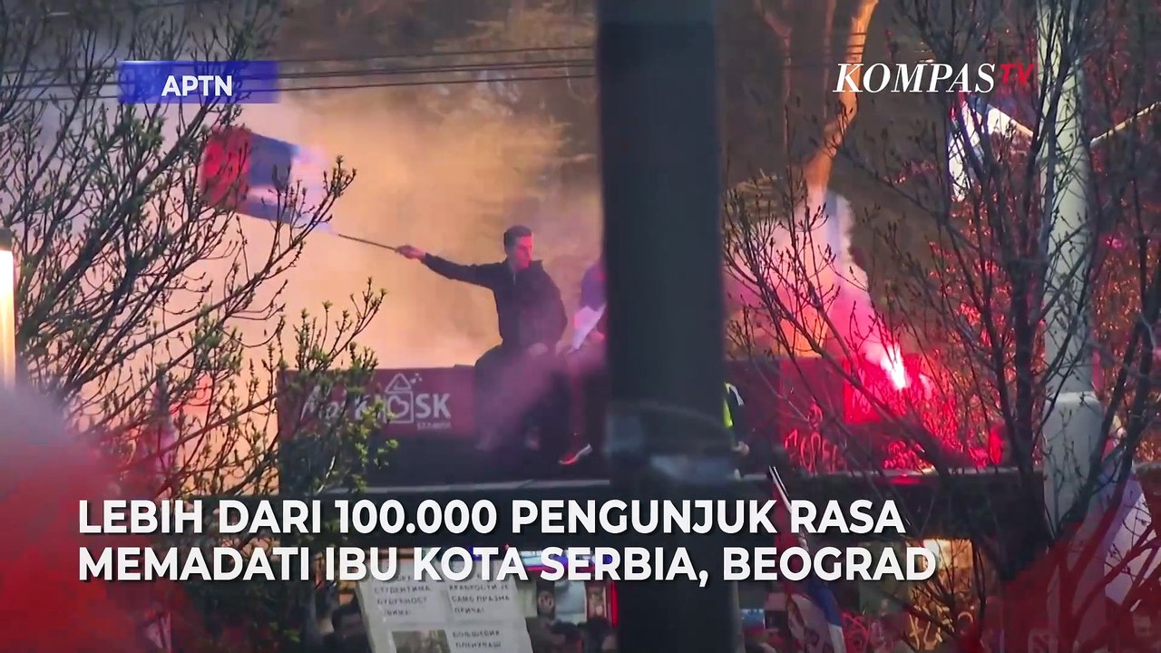 Padati Beograd! Pengunjuk Rasa Kecam Presiden Serbia Aleksandar Vucic