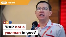 DAP not a 'yes-man' in government, says Guan Eng
