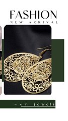 Chunky hoops earrings