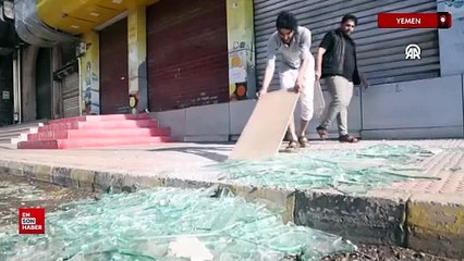 ABD'nin Yemen'e saldırısında ev ve iş yerleri zarar gördü