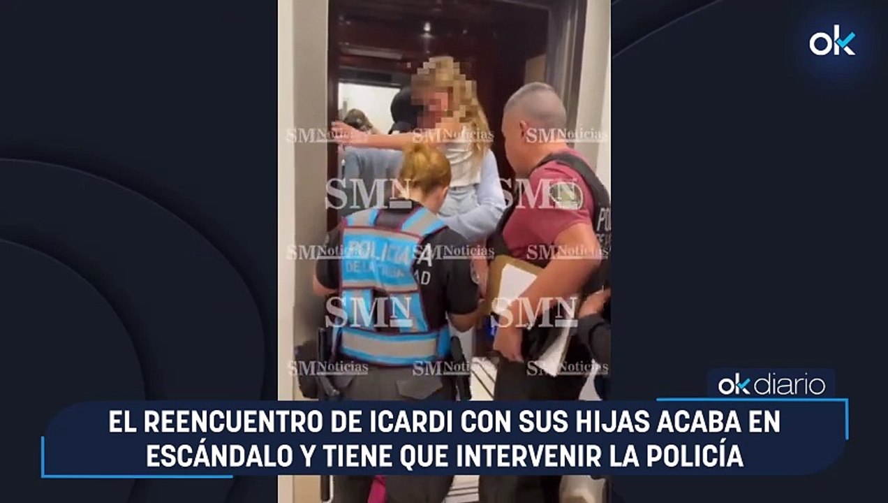 El reencuentro de Icardi con sus hijas acaba en escándalo y tiene que intervenir la policía