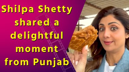 Shilpa Shetty relishes the taste of authentic desi Gud in Punjab 