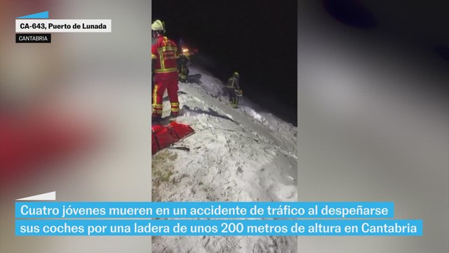 Cuatro jóvenes mueren en una accidente de tráfico en Cantabria