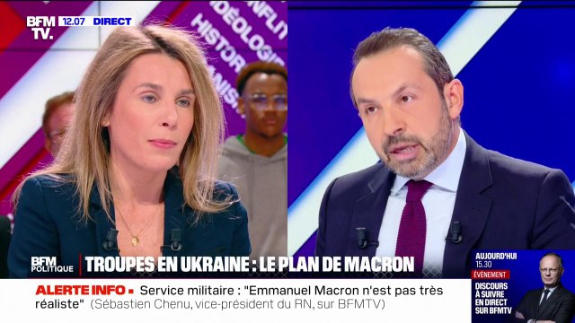 Envoi de troupes en Ukraine: On ne comprend rien à ce que veut faire Emmanuel Macron , estime Sébastien Chenu (RN)