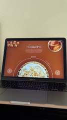 Creative website design for food