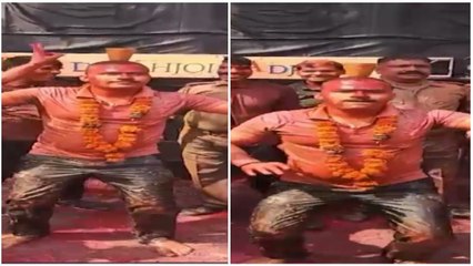 Sambhal SP dances to Animal's 'Jamal Kudu' at Holi event, video is viral