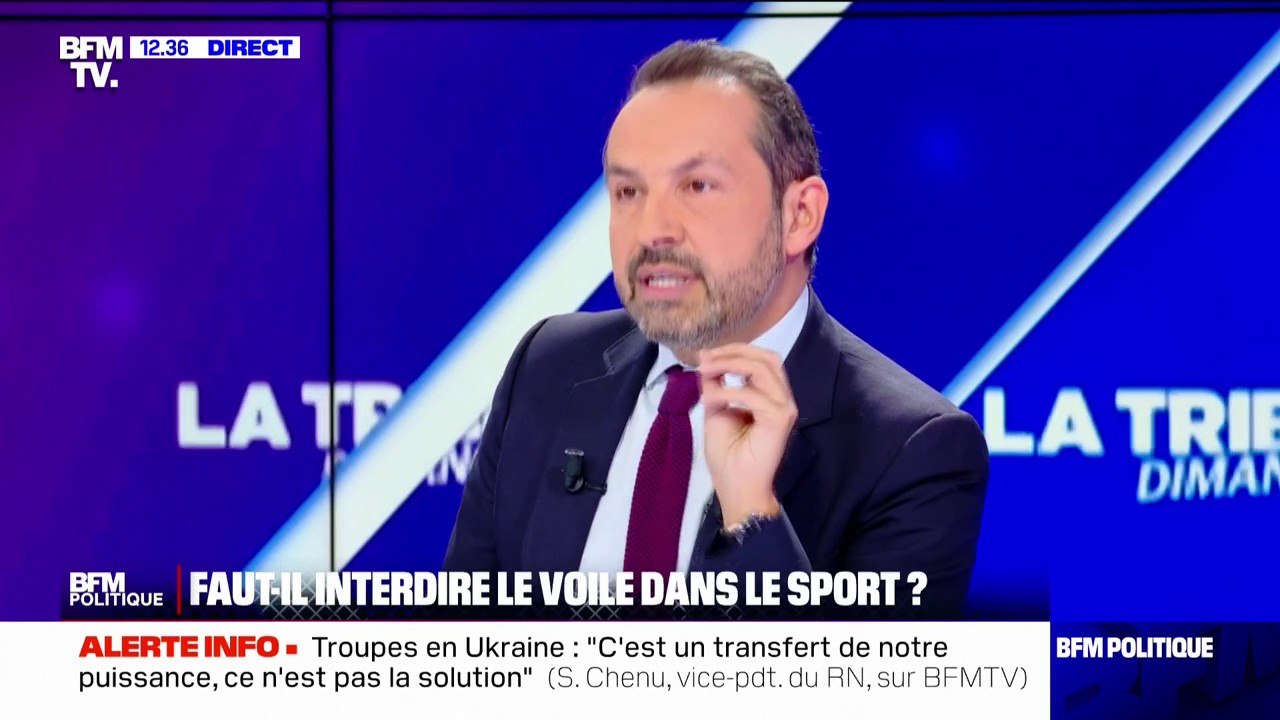 Sébastien Chenu: "Le voile n'a rien à faire dans le sport: c'est un outil, un drapeau de l'islam radical"