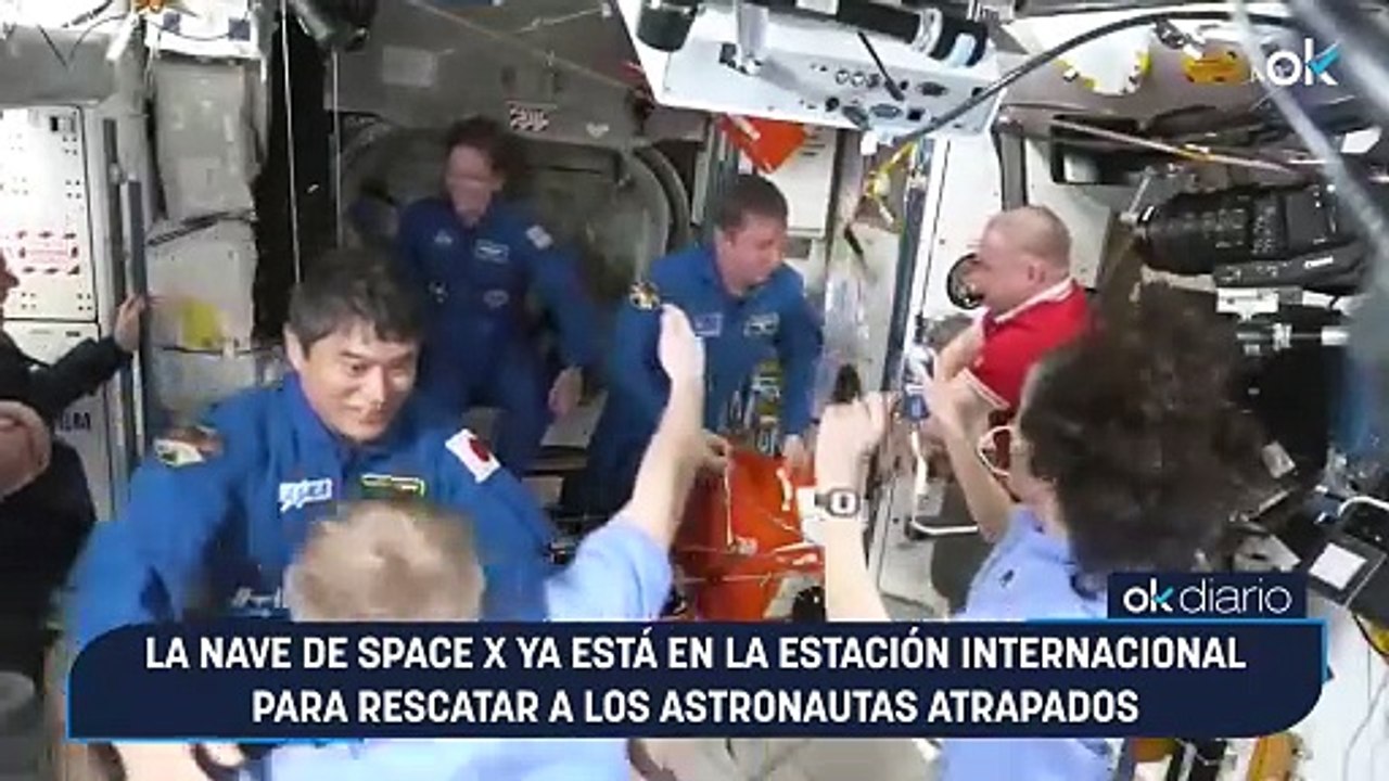 La nave de Space X ya está en la Estación Internacional para rescatar a los astronautas atrapados