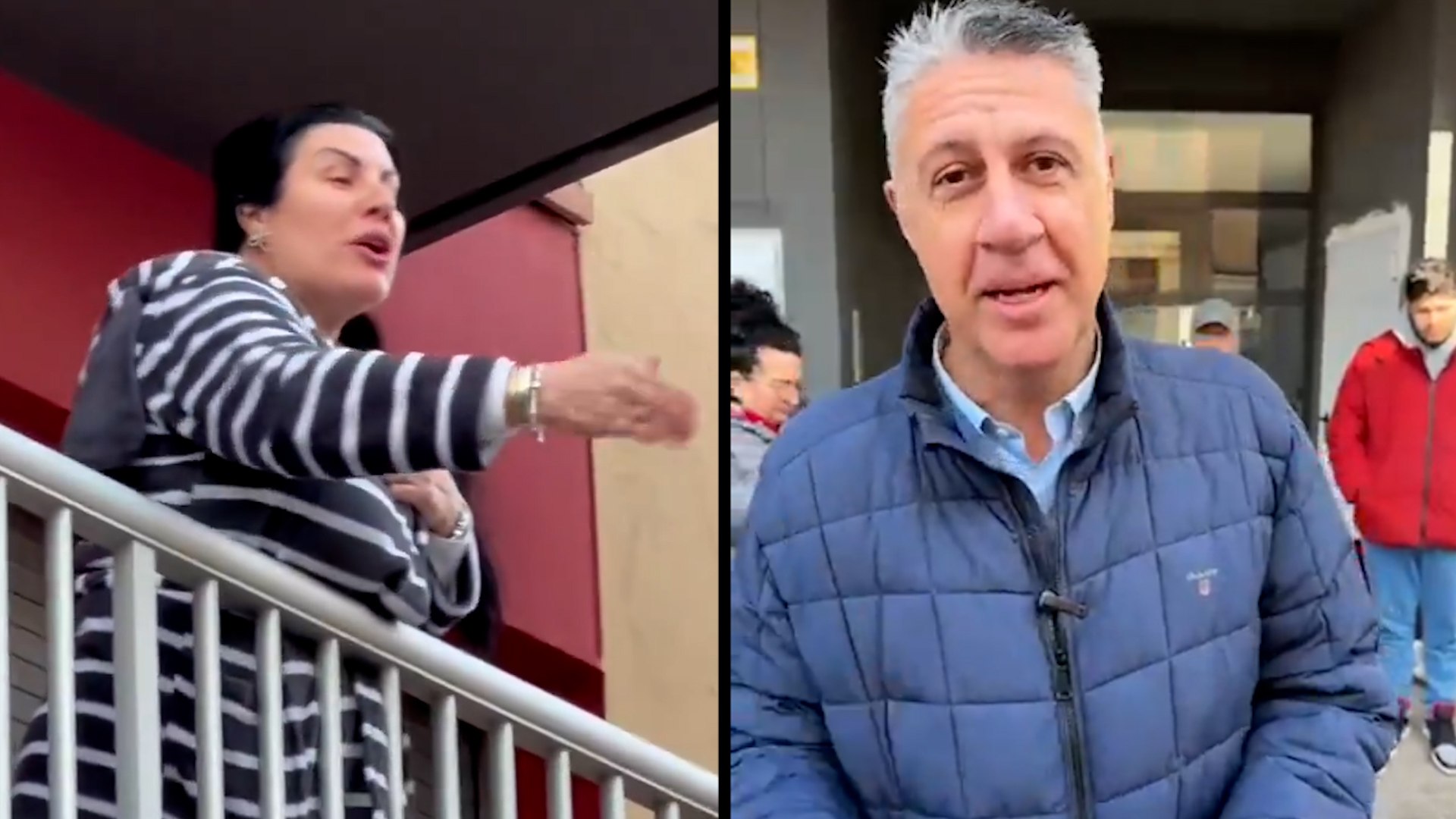 El alcalde de Badalona, Xavier Garc�a Albiol (PP), y varios miembros de su equipo municipal mantienen este domingo su movilizaci�n junto a un grupo de vecinos en contra de la ocupaci�n de un piso situado en el barrio del Remei de esa ciudad barcelonesa.