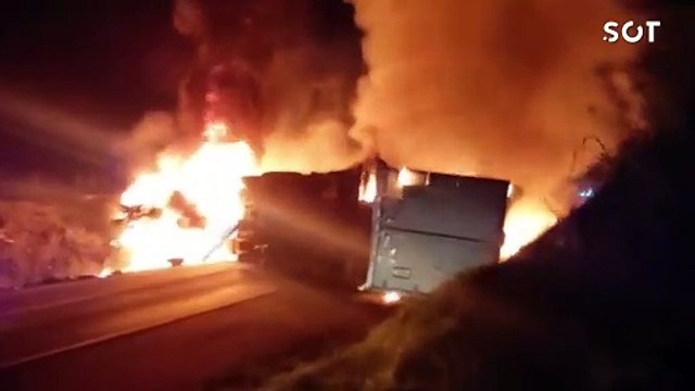 Caminhoneiro e passageiro morrem em colisão frontal na BR-277 em Prudentópolis