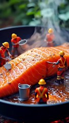 cooking like builder food and building materials