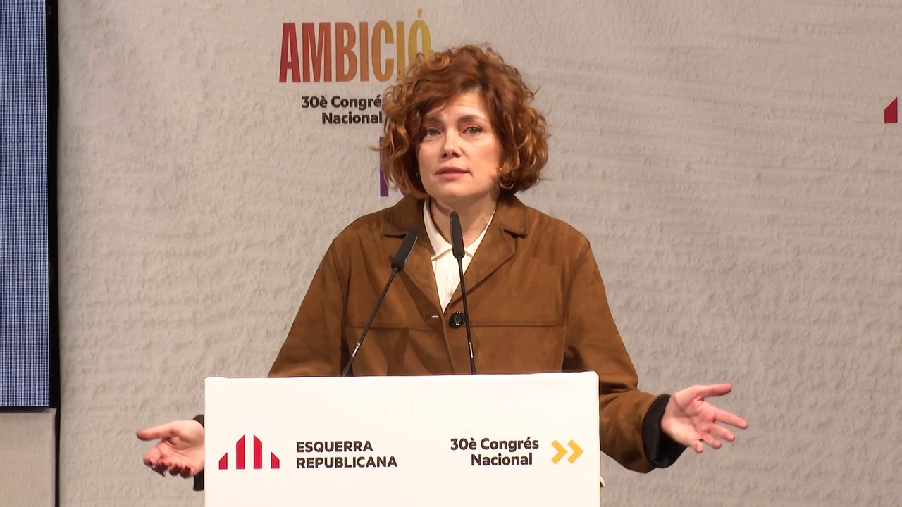 Elisenda Alamany, cerrando el congreso de ERC