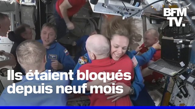 Bloqués depuis 9 mois dans l'ISS, une équipe d'astronautes est arrivée pour prendre la relève