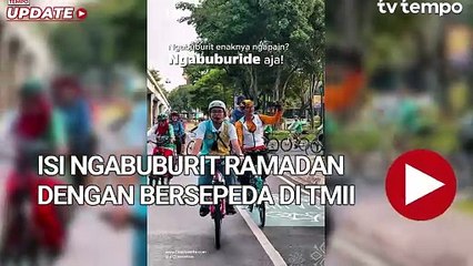 Isi Ngabuburit Ramadan dengan Bersepeda di TMII