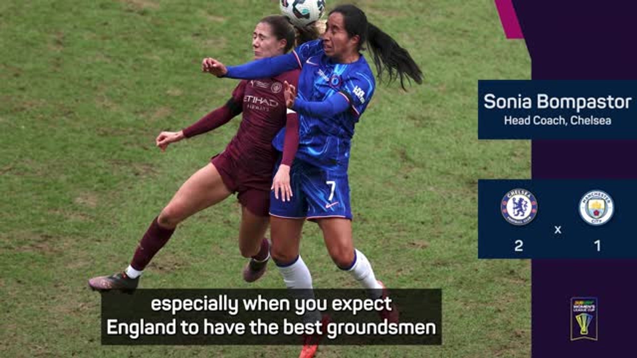 Wouldn't be the same for men - Bompastor slams League Cup final pitch