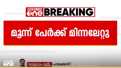 പാലക്കാട് ക്ഷേത്രോത്സവത്തിനിടെ 3 പേർക്ക് മിന്നലേറ്റു
