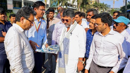 VIDEO उप मुख्‍यमंत्री डीके शिवकुमार ने शहर का भ्रमण कर नागरिक सुविधाओं का जायजा लिया