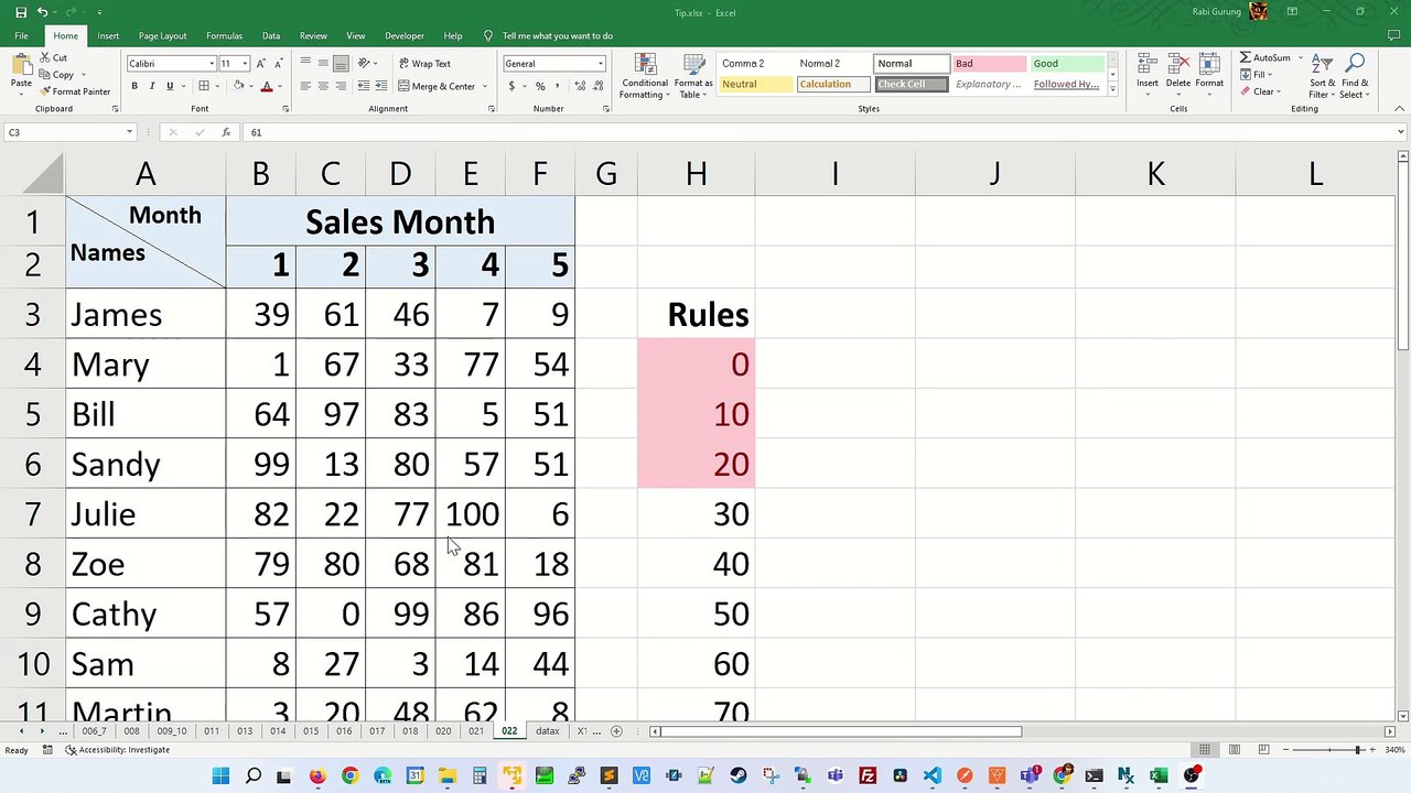 Use conditional formatting to highlight cell - Excel Tips and Tricks