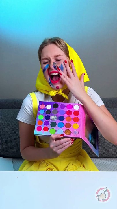 Mom Forbade Makeup, But They Did It With Candy! 🍭💄#makeup #funny