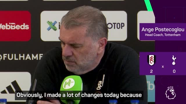 Postcoglou says league form is 'unaccaptable' as Spurs suffer 15th league loss
