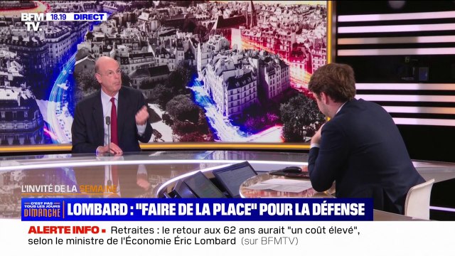 Dépenses militaires: Évidemment qu'il y aura des efforts à faire de la part des Français, affirme Éric Lombard, ministre de l'Économie