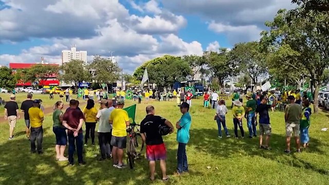 Manifestantes realizam ato pela anistia de 8 de janeiro, saída de Lula e contagem pública de votos