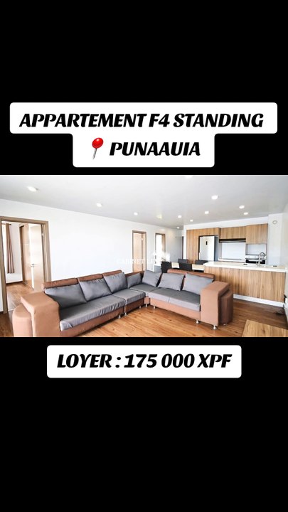 Location appartement F4 - Route ceinture Punaauia