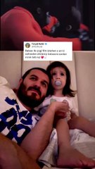 Bir baba için dünyanın en güzel anlarından biri olmalı...