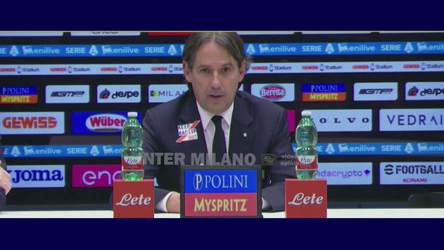 Simone Inzaghi: sappiamo dei pericoli giocando così tante partite, ma noi ne siamo orgogliosi.