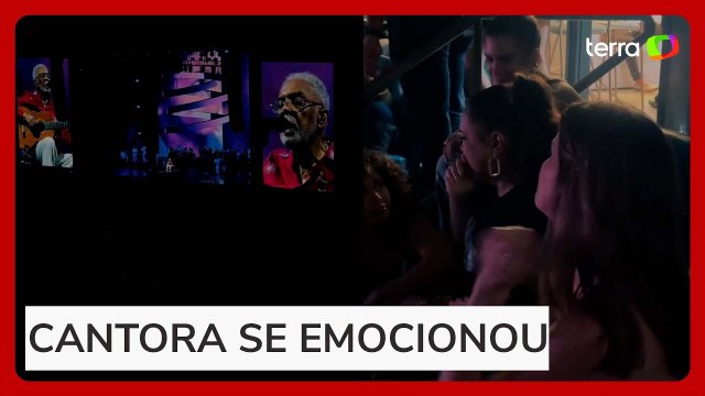 Preta Gil recebe alta de hospital e vai a show de Gilberto Gil
