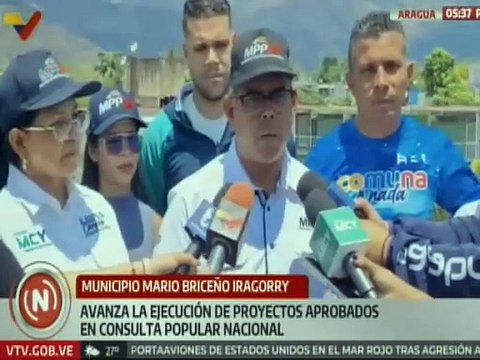 Autoridades nacionales supervisan ejecución de los proyectos aprobados en el estado Aragua