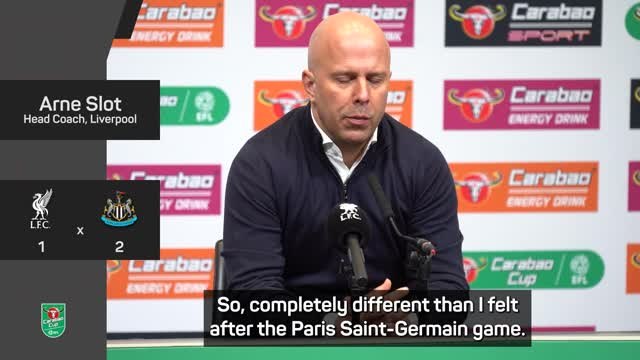 Slot left disappointed by Liverpool's performance in Carabao Cup final
