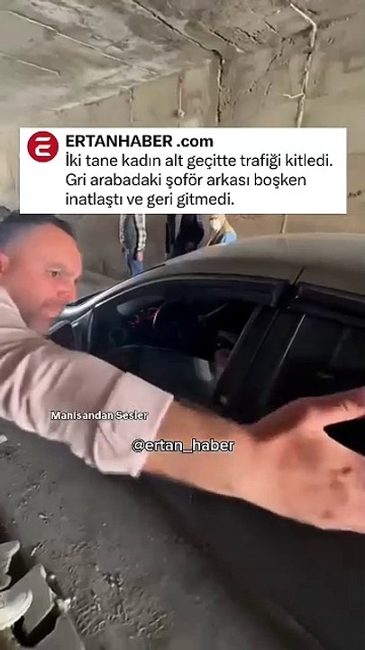 İnatçı kadın trafiği birbirine kattı