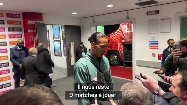 Liverpool - van Dijk : “Difficile à accepter mais il nous reste 9 matches à jouer pour gagner la PL”