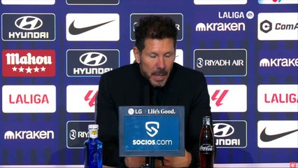 Simeone: "Tardé en poner a Giménez y..."