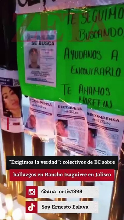 “Exigimos la verdad”: colectivos de BC sobre hallazgos en Rancho Izaguirre en Jalisco