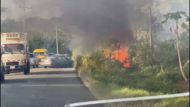 Trágico accidente de tránsito en Colón dejó 8 fallecidos, siete murieron calcinados