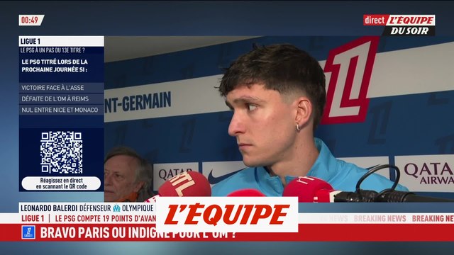 Leonardo Balerdi « On est frustrés » - Foot - Ligue 1 - OM