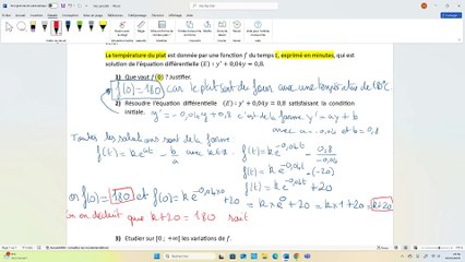 Correction - Exercice 5 : Equation différentielle