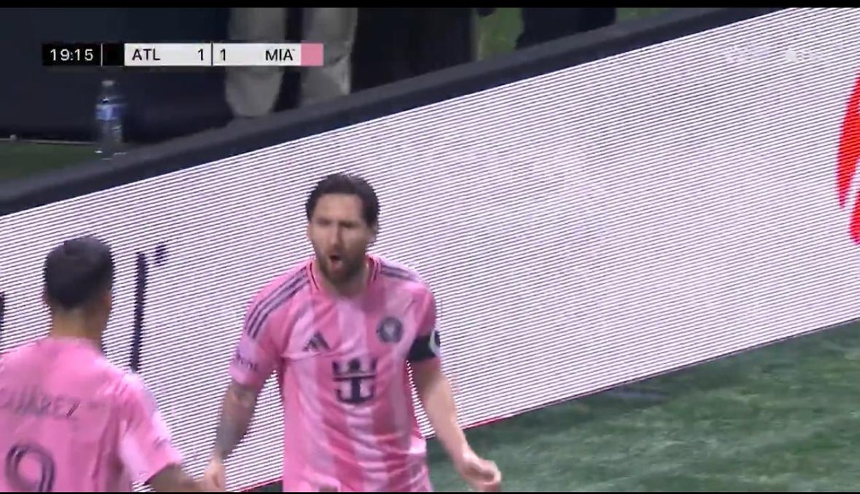 Golazo de Lionel Messi (1-1) en el Atlanta United 1-2 Inter Miami ...