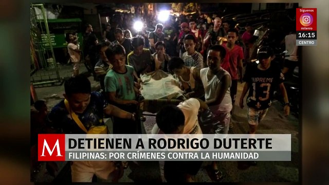 Expresidente de Filipinas detenido por la CPI, tras ser acusado de crímenes de lesa humanidad