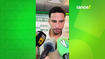 Murilo falando sobre a derrota do Palmeiras.