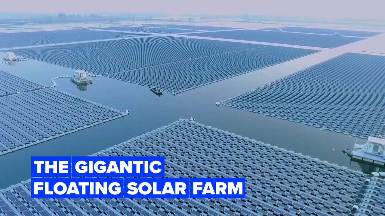 One of the world's largest floating solar farms